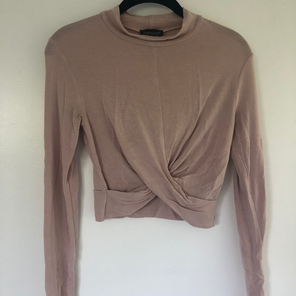 Topshot light pink crop